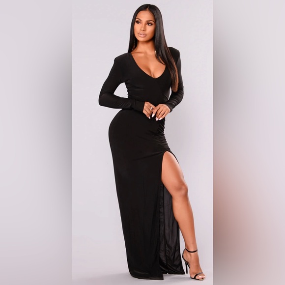Fashion Nova Dresses & Skirts - Fashion Nova Black Long Sleeve Dress